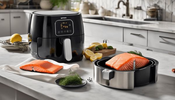 Cuisson rapide du saumon surgelé à l’air fryer